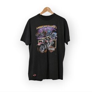 Vintage 1992 Single Stitch 3D Emblem American Classics Harley-Davidson Shirt XL